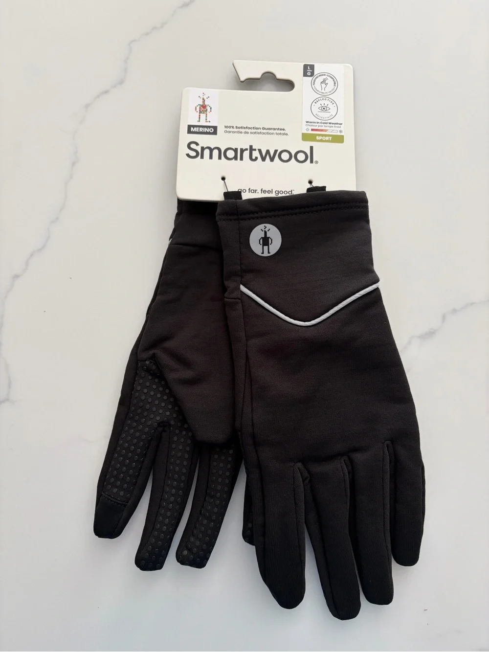 SmartWool XL Merino Sport Fleece Wind Training Gloves - Merino Wool NWT